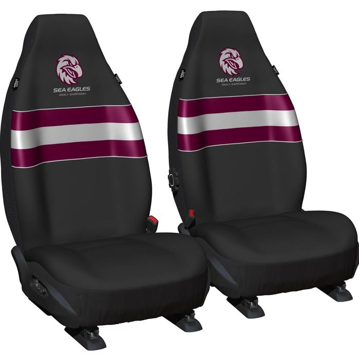 MANLY SEA EAGLES Official NRL Car Seat Covers Airbag Compatible Universal Fit New logo Bunnings Australia
