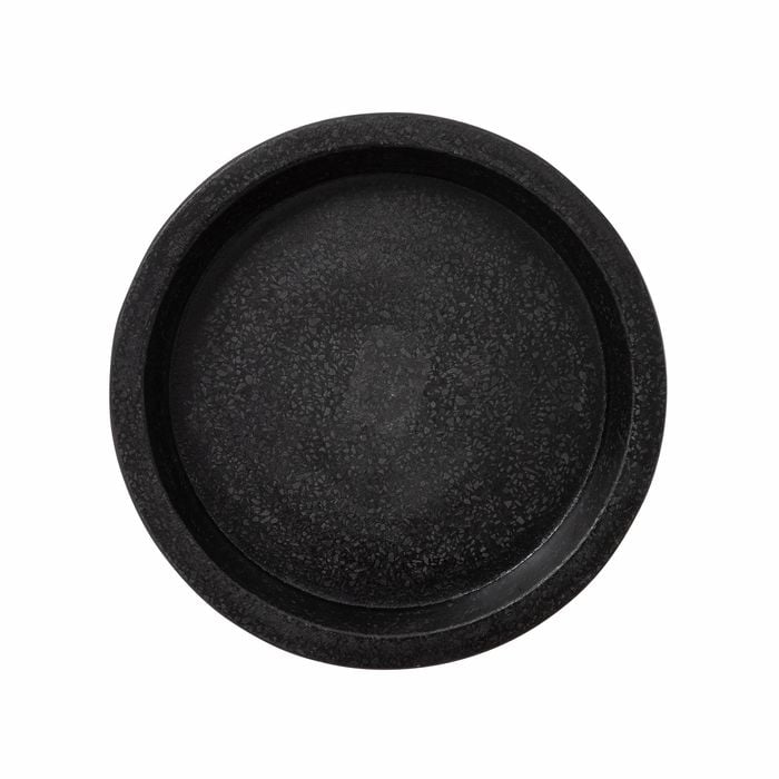 Northcote Pottery 19 x 19cm Black Terrazzo Look Saucer - 190mm