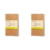2x 3pc Moleskine 80 Pages Plain Pocket Cahier Notebook Office/student Journal