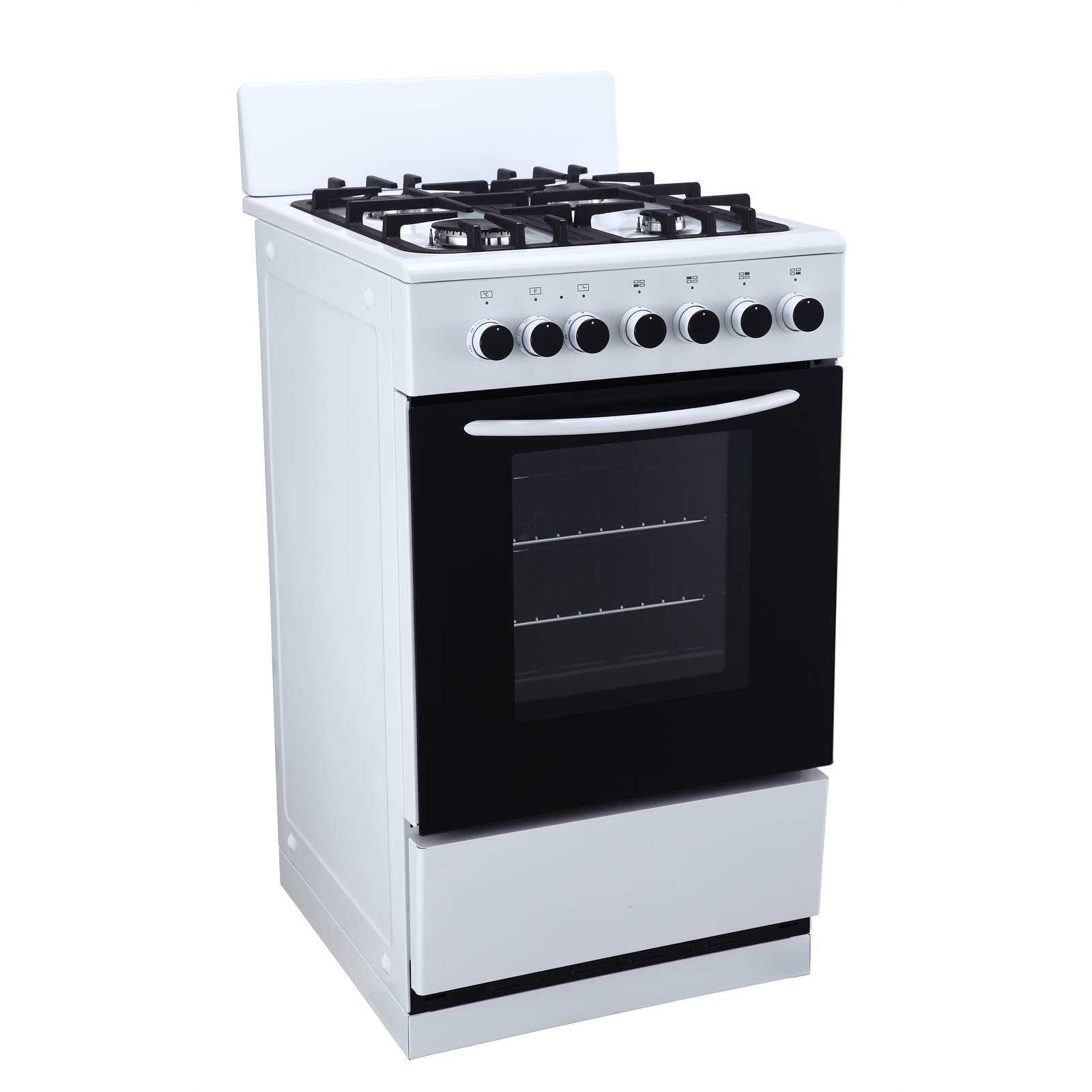 Bellini 50cm White Freestanding Gas Cooktop And Electric Oven