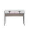 European Cabinetry White Fluted Half Moon Brass Odessa Desk