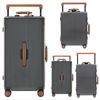 AIRWAY Aluminum Frame Luggage Family Set – 4-Piece Durable Travel Suitcase Collection Black