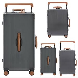 AIRWAY Aluminum Frame Luggage Family Set – 4-Piece Durable Travel Suitcase Collection Black