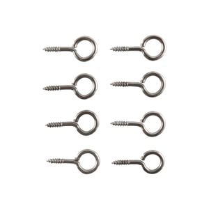 Everhang 7mm NP Screw Eye Hook - 8 Pack