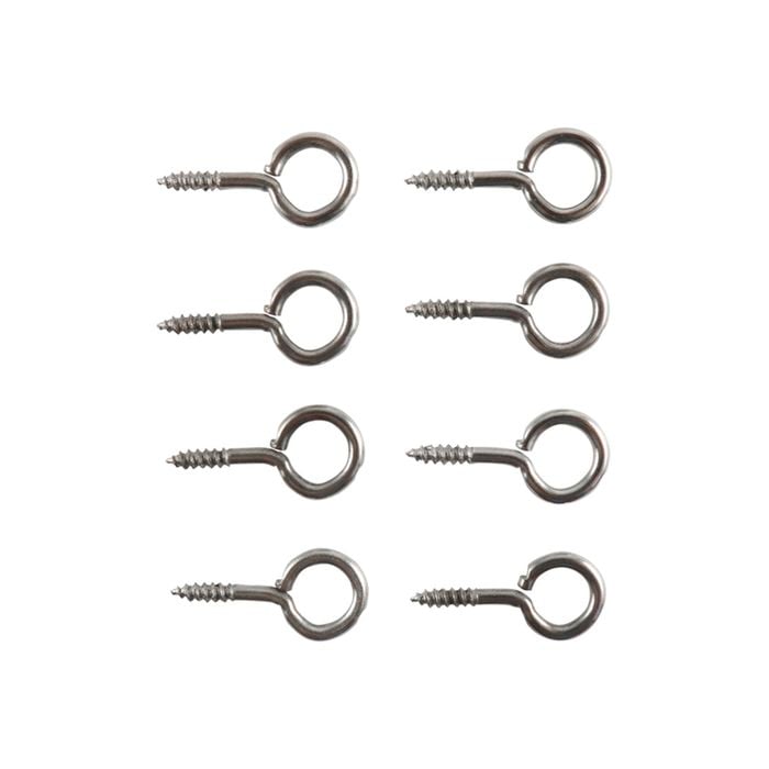 Everhang 7mm NP Screw Eye Hook - 8 Pack