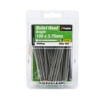 Paslode 100 x 3.75mm 500g Bright Steel Bullet Head Nails - 50 Pack