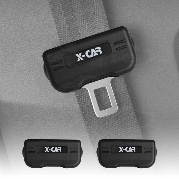 Seatbelt Buckle Silicone Protective Covers For Car Seat Belt Protector Universal Anti-scratch Interior Large Size Set Of 2