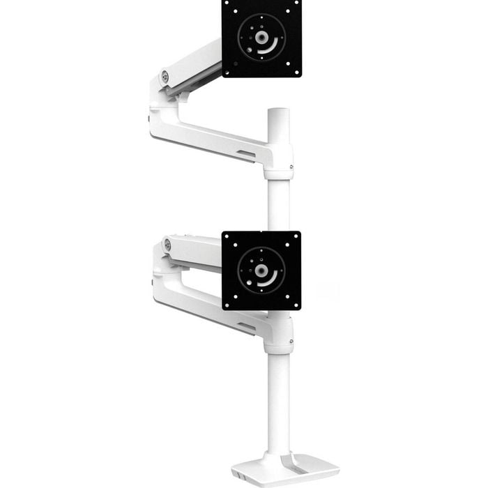 Ergotron Desk Mount For Monitor - White - 2 Display(s) Supported - 101.6 Cm (40") Screen Support
