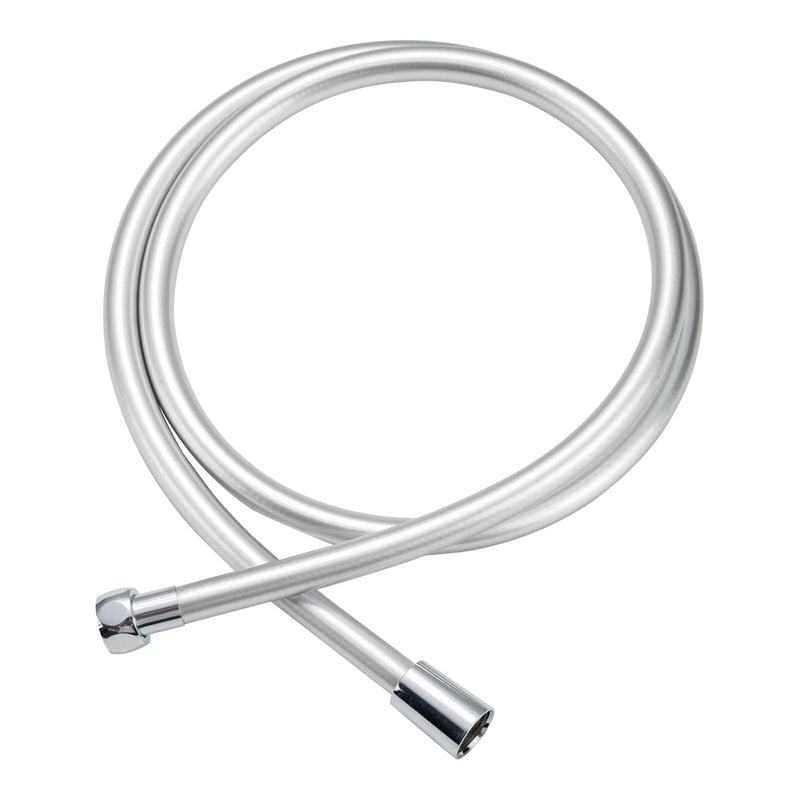 Mondella 1500mm Grey PVC Shower Hose Connection - Chrome