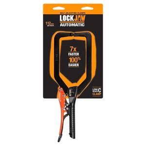 Lockjaw 290mm Chrome Vanadium Steel Ext Reach C-Clamp