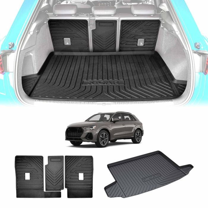Boot Liner Back Seat Protector Combo for Audi Q3 RS Q3 2019-2025 Kick Mats Cover Cargo
