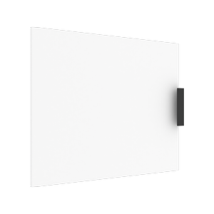 Lugna 512 x 600 x 16mm White Left Hand Door - White 600mm