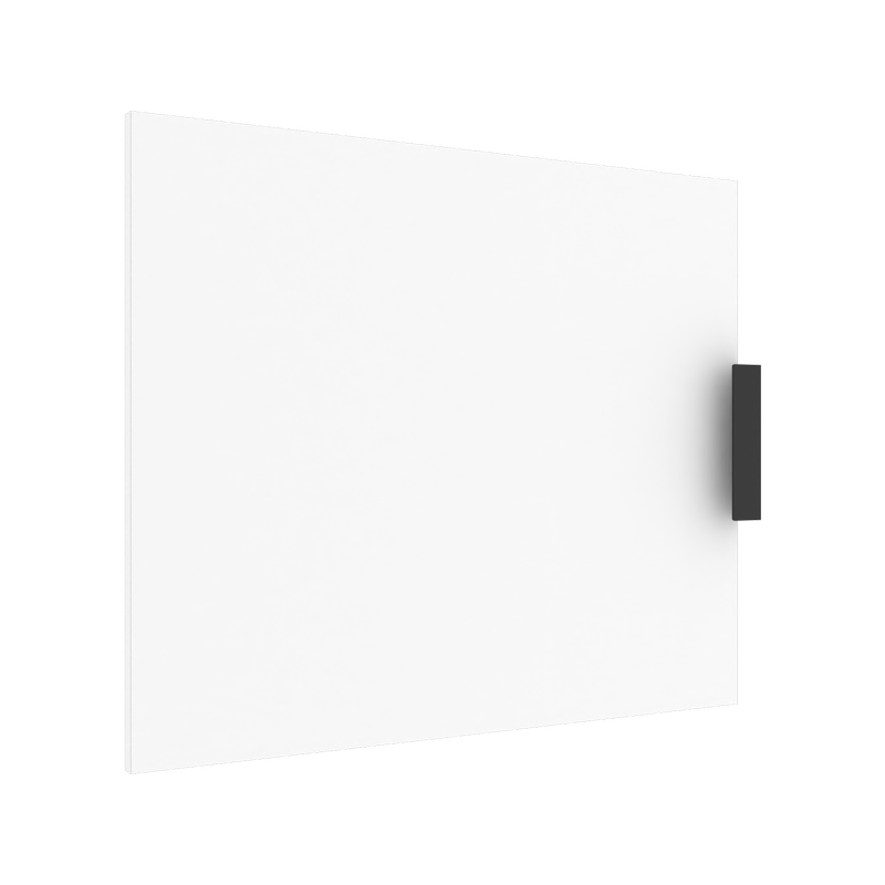 Lugna 512 x 600 x 16mm White Left Hand Door - White 600mm