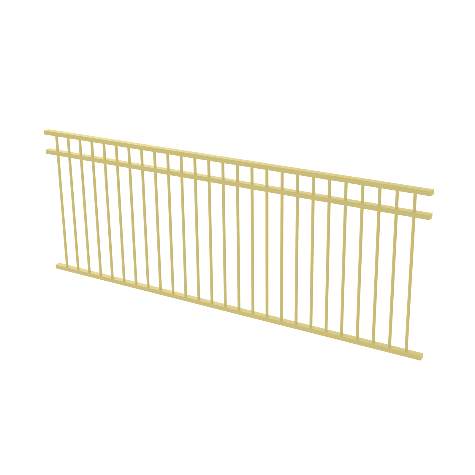 ProtectorAl 2450 x 900mm Primrose Double Top Rail All Up Fence Panel product image
