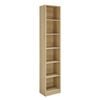 Belle Bookshelf 6 Tier Bookcase Shelving Unit 40cm Oak