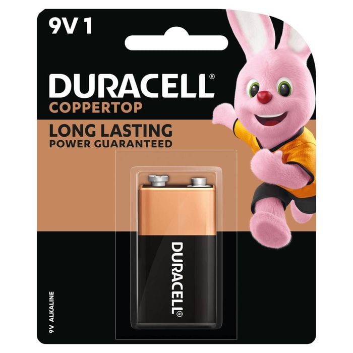 Duracell Coppertop Alkaline 9V Battery 1 Pack