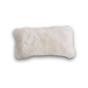 Huxford Grove The Gulgong Sheepskin Cushion 28x56cm - Ivory