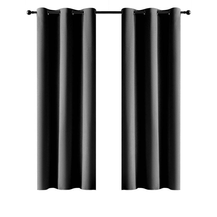Claremont Ori Eyelet Blockout Charcoal 120X223cm