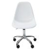 SK Designer Living | Replica Eames DSW Plastic Office Chair Swivel Desk Chair - White