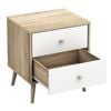 ADRIANA Nightstand with 2 Drawers Bedside Table for Bedroom