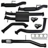 Chevrolet Silverado 1500 Exhaust 6.2L V8 Cat Back Single 3.5 to 3" Dual With Rear Hotdogs Black Chrome Tips 409 Stainless Steel