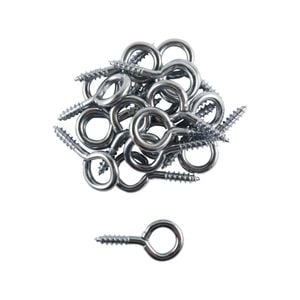 Everhang 14mm Zinc Plated Screw Eye Hook 20PK