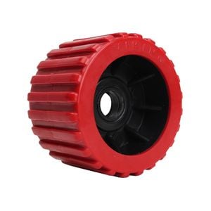 Sunrise Wobble Ribbed Roller 3" 20mm Bore - Red - Wr3rr