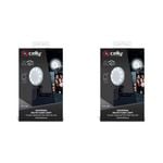 2PK Celly Click Universal Phone Selfie Light w/ 3 Tones Black