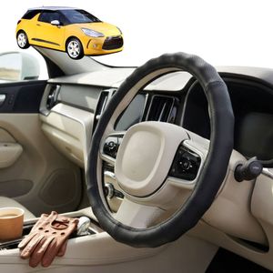 Australian Goose Steering Wheel Cover for Citroen DS 3 2010 - 2016 Circle Black