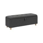 Hattie Storage Ottoman Blanket Box Lounge Bench grey