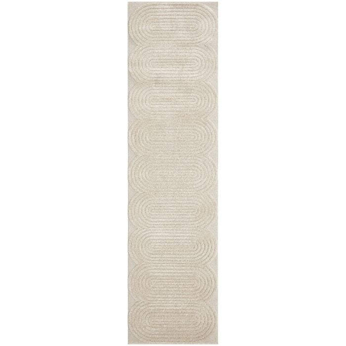 The Rug Connection Skye Carl Beige 400x80cm - Large Runner Pet Friendly Indoor Rug