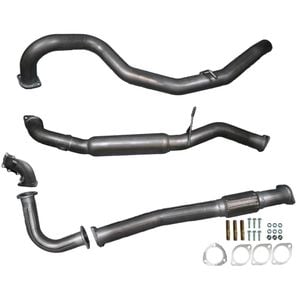 Ignite Exhausts Turbo Back For Nissan Gu Patrol 4.2l Turbo Diesel Wagon 3" Inch Hotdog Raw Aluminised Steel