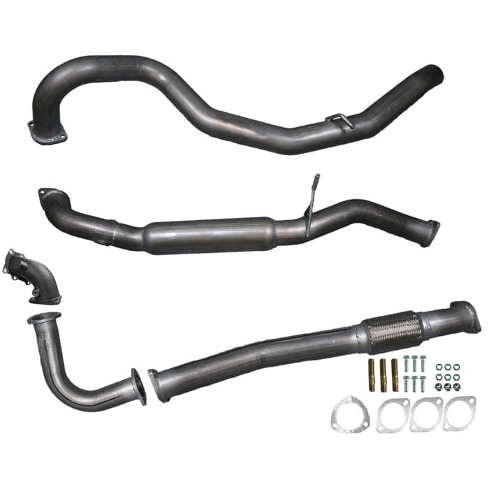 Ignite Exhausts Turbo Back For Nissan Gu Patrol 4.2l Turbo Diesel Wagon 3" Inch Hotdog Raw Aluminised Steel
