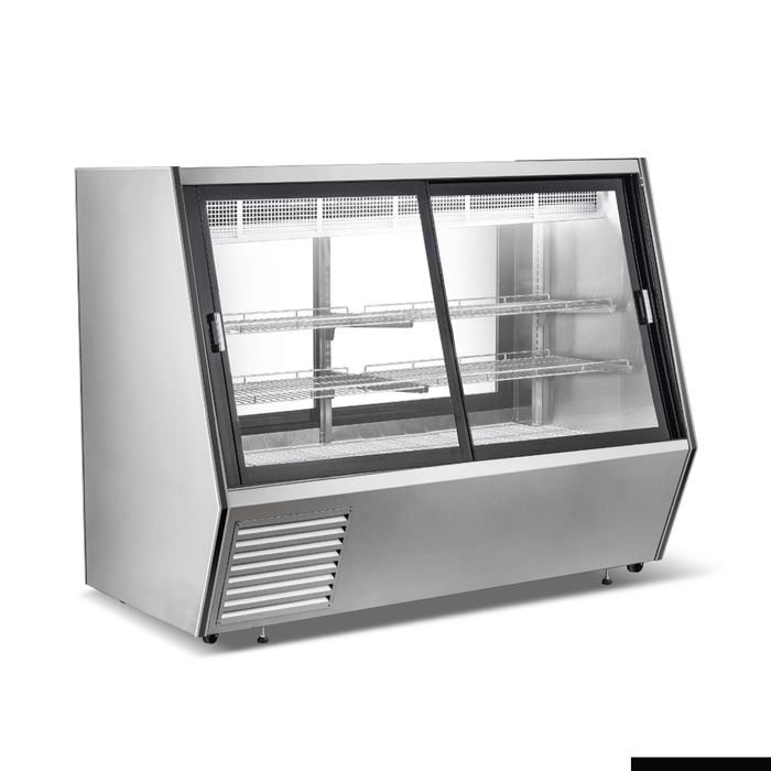 Bonvue Dual-access Refrigerated Deli, Meat And Seafood Display Case - Ams-18dd