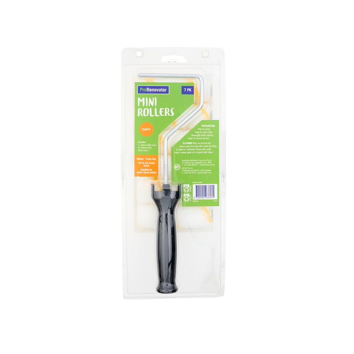 ProRenovator 100/11mm Fabric Mini Roller Set - 7 Pack