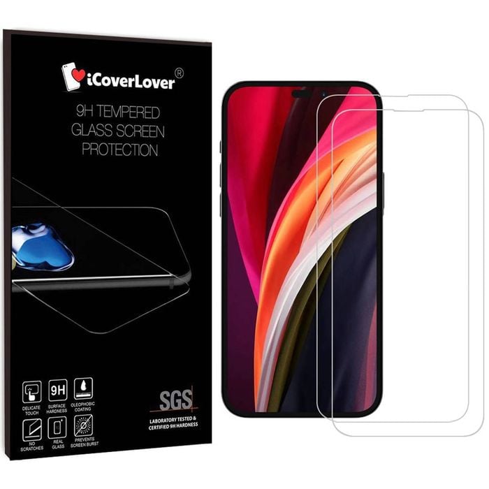 Icoverlover [2-pack] For Iphone 14 Pro Max Tempered Glass Screen Protector