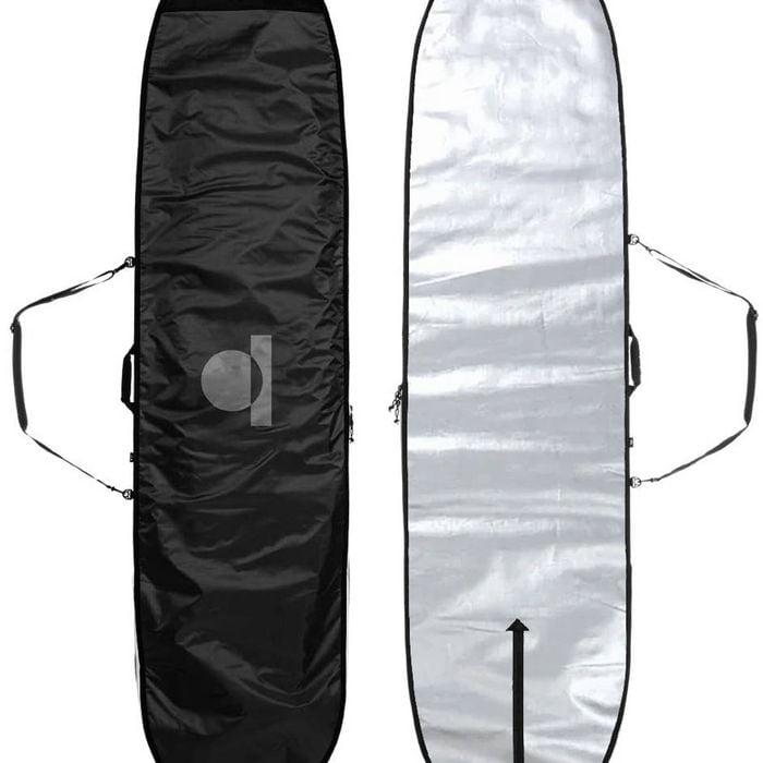 Summer vibes Lite Longboard Surfboard Boardbag Cover - Black/UV Reflect, 8