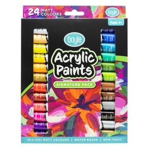 Boyle Acrylic Paints Signature Pack 12ml x 24pack