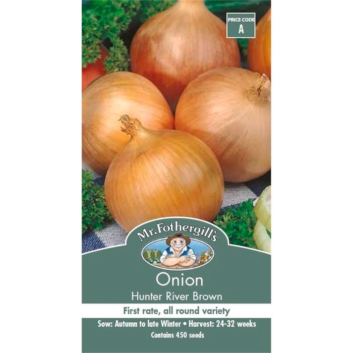 Mr Fothergill's Onion Hunter River Brown Seeds