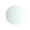 Attica 800mm White Matte Bentwood Round LED Framed Mirror