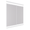 Lugna 2400 x 1801-2400mm VJ Panel Wardrobe Double Sliding Doors