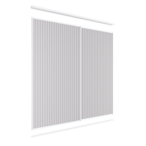 Lugna 2400 x 1801-2400mm Double Sliding Door VJ Panel Package