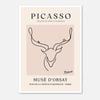 Galrie Elegant Minimalist Art Print of Picasso's Animal Drawings, Poster Only, A1 60 x 84cm (23 x 33inch)