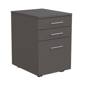 Olg Ekosystem Mobile Pedestal 2 Drawer And File Charcoal W400mm X D500mm X H600mm