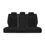 For Toyota RAV4 50 Series Hybrid 2019-On Waterproof Rear Black Seat Covers