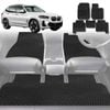 6D Diamond Car Floor Mats for BMW iX3 2022-Current-Full Set-Black-Outback GT