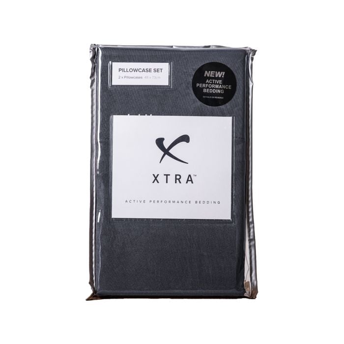Xtra - Active Performance Pillowcases Charcoal