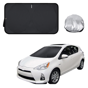 Front Windscreen Sun Shade for Toyota Prius C 2012 - 2020 NHP10 - Standard 150 x 85 cm - Black