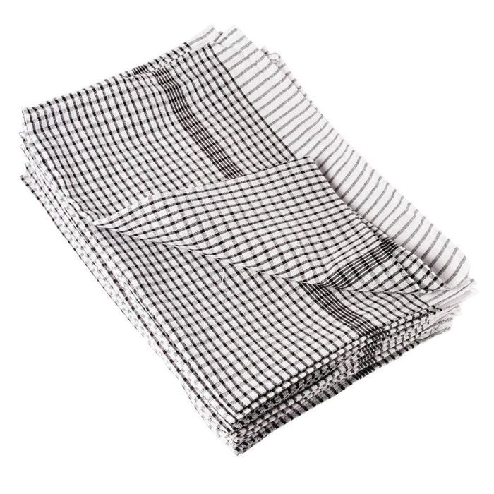 Vogue Tea Towels Wonderdry Absorbent Cotton Polycotton 10 Pack 762x508mm