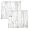 4pc Ecology Camille Hi Ball Soda Lime Glass Tumblers Drinking Cups 420ml White